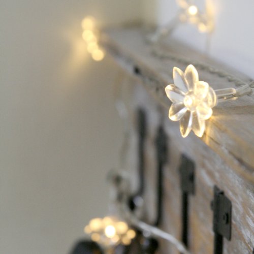 20er LED Lichterkette Sonnenblumen warmweiß batteriebetrieben - 4