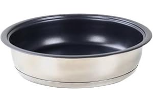 BAUMALU - Moule à Tarte Tatin - Acier Inoxydable, Revêtement Anti-Adhérent 3 Couches - Tous Feux dont Induction - Triple Fond Diffuseur - Ø24cm, Argenté