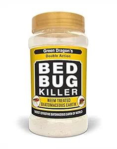 Green Dragons Bed Bug Killer Neem Treated Diatomaceous Earth Powder 700 g (16 oz)