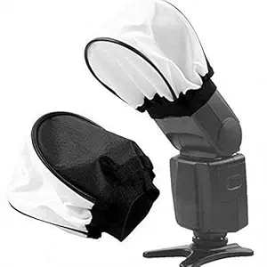 SHOPEE Universal Soft Mini Bounce Diffuser Cap for on/Off Camera Flash Gun(Pack of 2)