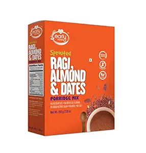 Early Foods Sprouted Ragi Almond Date Porridge Mix, 200 g