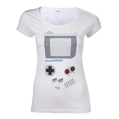 Preisvergleich Produktbild Nintendo T-Shirt (Damen) -XL- Gameboy, weiss