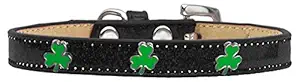 Mirage Pet Products 633-21 BK14 Shamrock Widget Ice Cream Dog Collar, Size 14, Black