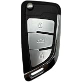 AutoHan Keys Volkswagen VW Golf Polo Jetta Bora Passat Transporter i&ccedil;in 3 Tuşlu D&ouml;n&uuml;ş&uuml;m &Ccedil;evirici Anahtar Kumanda Kabı