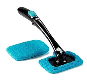 AKSHAR4U Full Werk Multipurpose Microfiber Car Duster Windshield Cleaner Auto Glass Window Brush with Long Handle and Pivoting Head