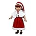 Produktbild WINOMO 18 Zoll Mädchen Puppen Weihnachten Kleider Outsuits Passt mit Hut Schal