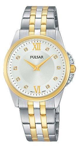 Lorus Sport Damen-Uhr Chronograph Edelstahl und Kunststoff und Urethanband R2317KX9
