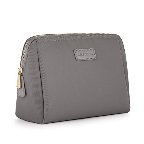 CHICECO Handy Nylon Large Makeup Bag Toiletry Bag Organizer - Grey