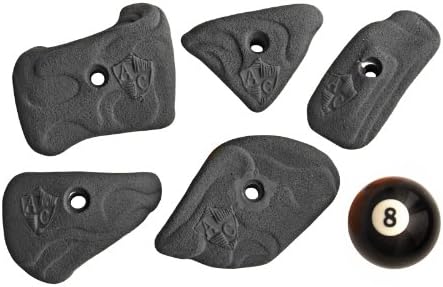 Atxarte Number 1 Sediment Crimp Climbing Holds, Black
