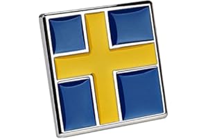 cicisame 1 pz 3D Metallo AWD T5 T6 Auto Sticker per Volvo S40 S60 S80 V40 V50 V60 S90 C30 XC40 XC60 XC70 XC90 Auto Emblema Accessori (Svezia Nazione Bandiera)