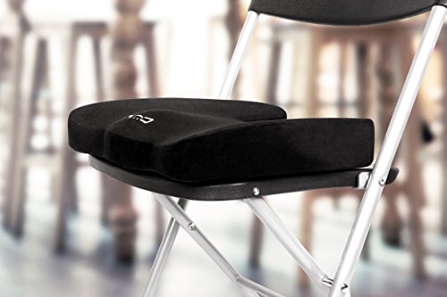 Cush Comfort Rutschfestes Memory-Schaum Sitzkissen – Sitzauflage fördert die Wirbelsäulen Ausrichtung und lindert Rückenschmerzen beim Sitzen - 7