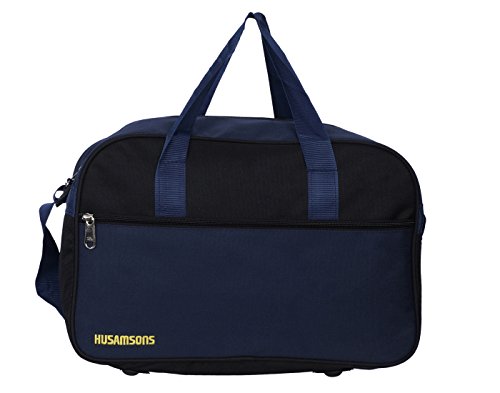 Husamsons Blue,Black Polyester Small Travel Bag RS.299 (70.00% Off) - Amazon