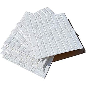 20Stück 60x60cm Selbstklebend 3D Brick Tapete Muster Wasserdicht