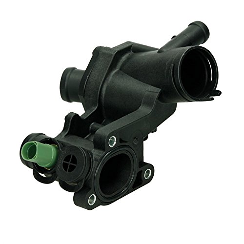 Preisvergleich Produktbild ECD Germany Thermostatgehäuse inkl. Thermostat Dichtung und Sensor