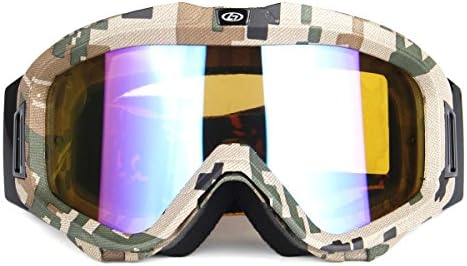 BaiTe Pro Skiing Goggles Double Anti-Fog Snowboard Goggles PC+UV Lens with Anti-UV Wide Vision Clarity Lens Outdoor Windproof Glasses