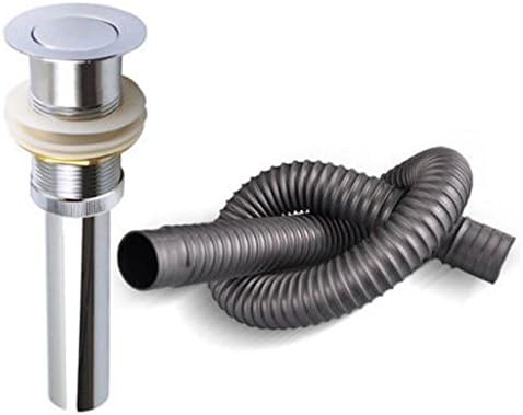 Hose MXJ61 Sink Sewer Laundry Tank Mop Pond Washbasin Washing Tub Ripple Tube (Color : No overflow hole)