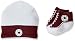 Converse Baby Hat and Bootie Clothing Set, Multicoloured (Red Block), 0-6 Months (Manufacturer Size:0-6M)