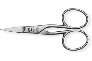 Nippes Solingen Nail Scissors for Manicure/Pedicure, Stainless Steel, 9 cm Length, for Finger and toenails, Nail Scissors from Solingen, Made in Germany 124R