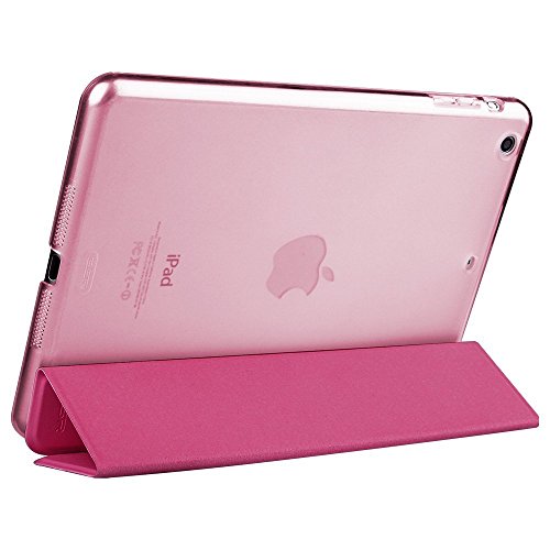 iPad Mini Hülle, ESR® Yippee Series Auto Aufwachen / Schlaf Funktion PU Ledertasche mit Durchschaubar Rückseite Abdeckung Schutzhülle für iPad mini 3/2/1 (Rote) - 6