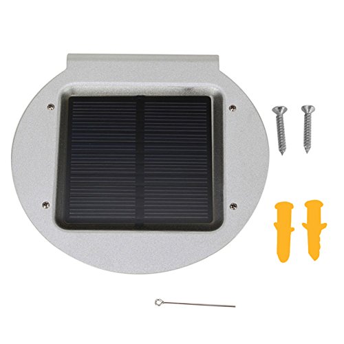 Simfonio Solarlicht 360° Radar Bewegungsmelde Nachtlicht Outdoor Wasserdicht Wandleuchte mit Weitwinkel Design 16 LED weiße Beleuchtung für Türe,Flur,Wege,Terrassen, Patio, Zaun, Gärtengn 16 LED weiße Beleuchtung für Türe,Flur,Wege,Terrassen, Patio, Zaun, Gärten - 2
