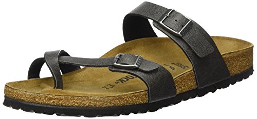 Birkenstock Mayari Birko-Flor, Women's Sandals, Grey (Pull up Anthracite),  4.5 UK (37 EU)- Buy Online in Guernsey at guernsey.desertcart.com.  ProductId : 58843293.