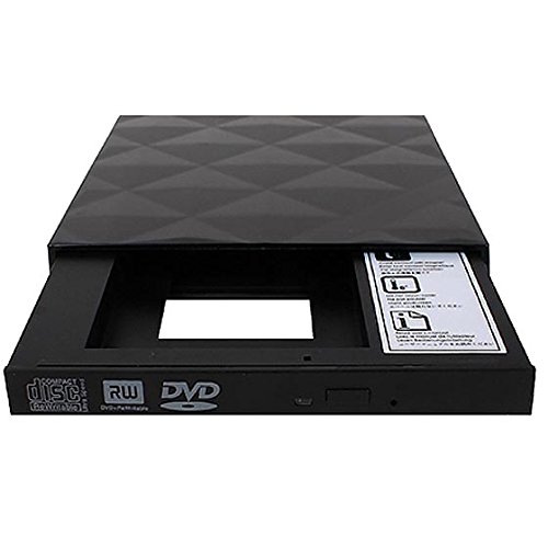 SilverStone SST-TS06 – Externes USB 2.0 2,5″ Festplattengehäuse für 12,7 mm Slimline SATA-SSDs oder -HDDs inklusive SSD/HDD-Einbaurahmen-Adapter für den Einschub in den ODD-Notebook-Schacht, schwarz - 6