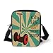Produktbild Vintage Decor,Segway Electric Scooter Icon on Foreground of Pop Art Style Stripe Urban Transport,Multi Print Kids Crossbody Messenger Bag Purse