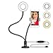Price comparison product image Selfie Ring Light For Live Stream With Adjustable Long Arm Phone Holder (Black), 3-Light Modes(Warm White, White and Day White), Dimmable(10 levels brightness adjustment), Suitable For Most Phone Models Iphone Samsung SONY HUAWEI etc, Use in Youtube, Facebook, Instagram, Twitter, Online Chat and so on