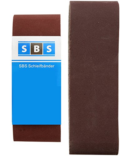 SBS Schleifbänder 75 x 533mm Bandschleifer Korn 240 - 10 Stück