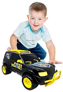 Miniature Mart Big Size Jumbo SUV Toy Car for Boys & Girls Just Push & Go Car | Friction Powered Car | Give It As Gift | Suitable Age 2 , 3 , 4 , 5 , 6+ Year Children | Made in India Toys (Black)