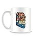 Produktbild Cool Illustration of Native with Blue Hipster Beard and Skull Tasse