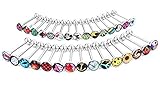 zungenpiercing essen tut weh 316 chirurgischer Edelstahl Metall Zunge Ringe Barbells Body Piercing Schmuck