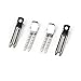 SupplyEU DIY 50pcs Silver Double Prong Metal Alligator Hair Clips Bows 4.8cm