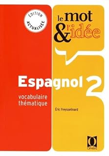 jaquette livre Le mot et l'idée 2, espagnol