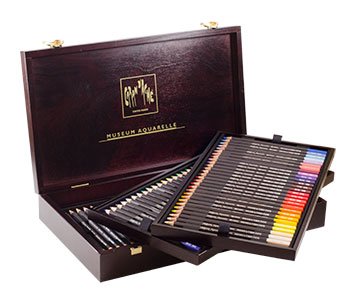 CARAN Dache : Couleurs Musée Aquarelle boîte en bois 76 assorti