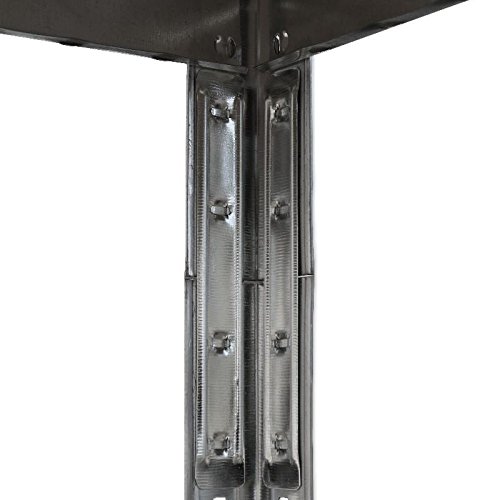 Steckregal TITANIA 280VT – Schwerlastregal – Lagerregal verzinkt – 120 cm breit - 5