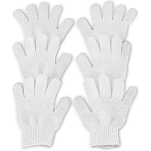 Exfoliating Bath Shower Gloves, Deep Body Scrub Mitt Removes Dead Skin, Stimulates Circulation, Firms Skin, Reduces… - Image 2