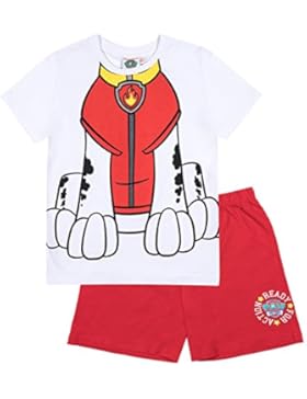 Paw Patrol Jungen Shorty-Pyjama - rot