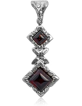 Kirschrot Bernstein Sterling Silber Anhänger