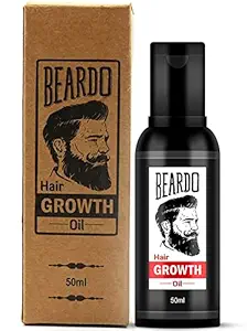 Beardo Beard and Hair Growth Oil - 50 ml for faster beard growth and thicker looking beard | Natural Actives Only | No Harmful Chemicals | Beard Oil for Patchy and Uneven Beard | Clinically Tested | Non Sticky