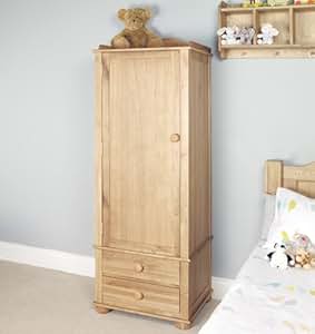 Uniquechic Furniture Amelie Oak Childrens Single Wardrobe Amazon