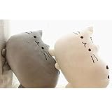 Weichem Plüsch Süße Katze Form Kissen kissenpolster Sofa Spielzeug Wohnkultur 5 Farbe (Grau) - 3