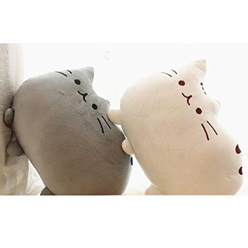 Weichem Plüsch Süße Katze Form Kissen kissenpolster Sofa Spielzeug Wohnkultur 5 Farbe (Grau) - 3
