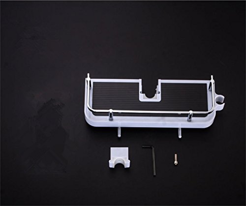 YunNasi Höhenverstellbar Badezimmer Duschablage zum Hängen mit 2 Haken kein Bohren an der Wand montiert geeignet für Shampoo Duschgel (Rohrdurchmesser 25mm) - 7