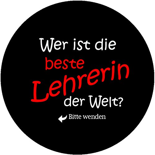 Taschenspiegel,Spiegelbutton Beste Lehrerin, rund 56mm Durchmesser - 5