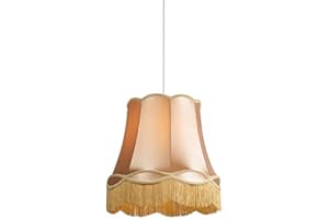 Qazqa - Retro Retro Hängelampe I Pendellampe I Pendelleuchte Gold I Messing 45 cm - Granny I Wohnzimmer I Schlafzimmer - Textil Rund - LED geeignet E27
