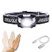 Produktbild LED Stirnlampe,SUNINESS Super Bright 8000 Lumen Rechargable Wasserdichte Stirnlampe Taschenlampe mit verstellbarem Strap 5 Cree LEDs und 4 Modi für Outdoor-Wandern Camping Jagd Angeln Radfahren Laufen