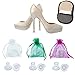 Produktbild Absatzschoner Stöckelschuh Schutz von MEGON – 6 Paar Kleine / Mittel / Große High Heel Stopper - Perfekt für Hochzeiten, Rennen, formelle Anlässe - Schützt Heels vor Gras, Kies, Steinen und Spalten