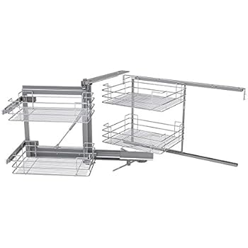 Cestello Angolo Cucina Frizionato Nisko - Meccanismo Estraibile Per Anta Destra 45-60cm - Foto 4