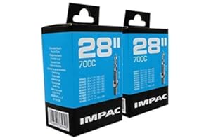 Impac 2 sztuki dętki koła 28" / 700c 28-45c (28-47/622-635) zawór Presta - podwójne opakowanie